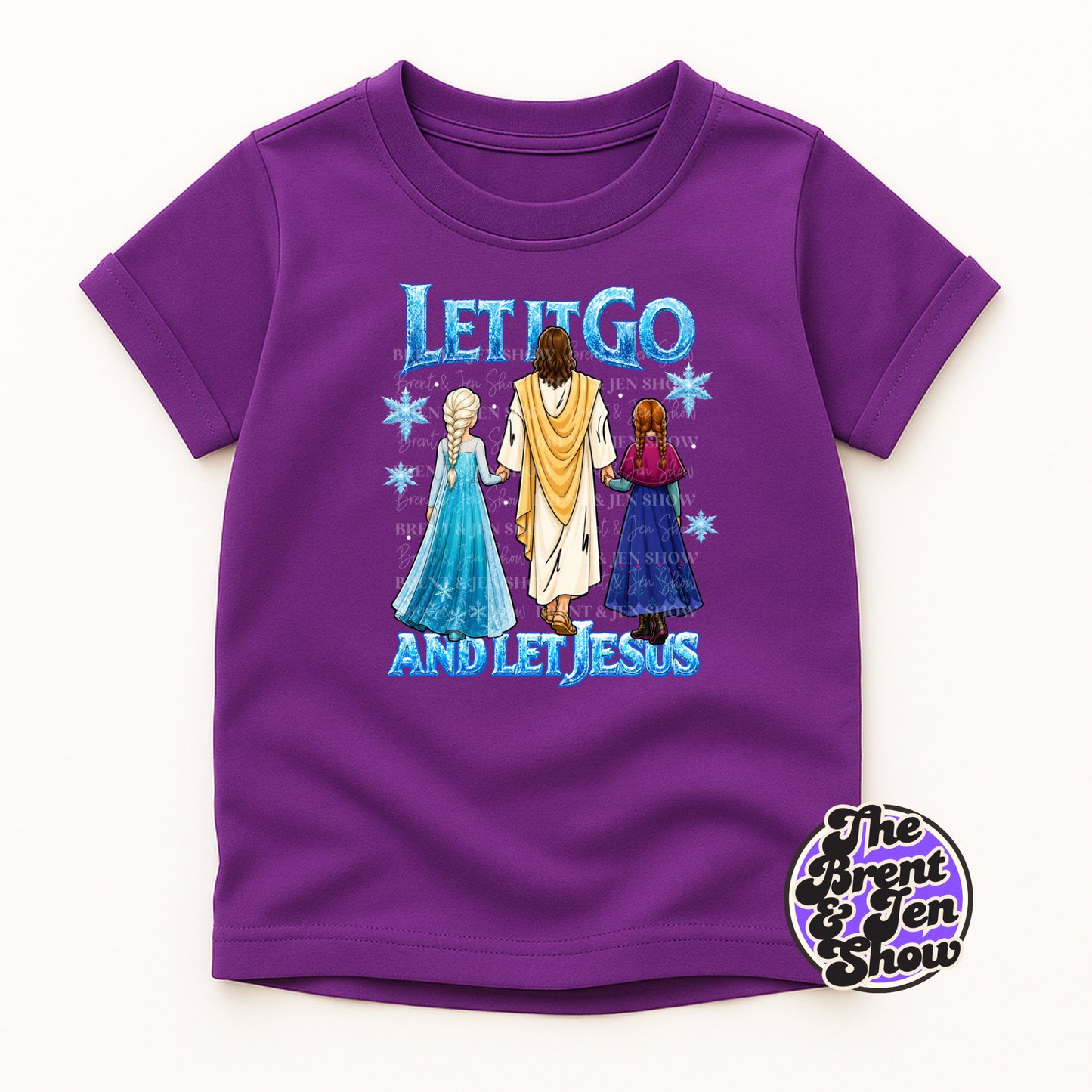 Let It Go, And Let Jesus Kids T Shirt