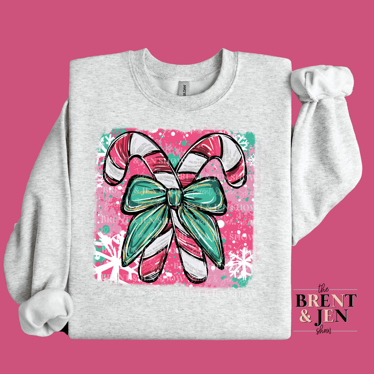 Cute Candy Cane Sweatshirt