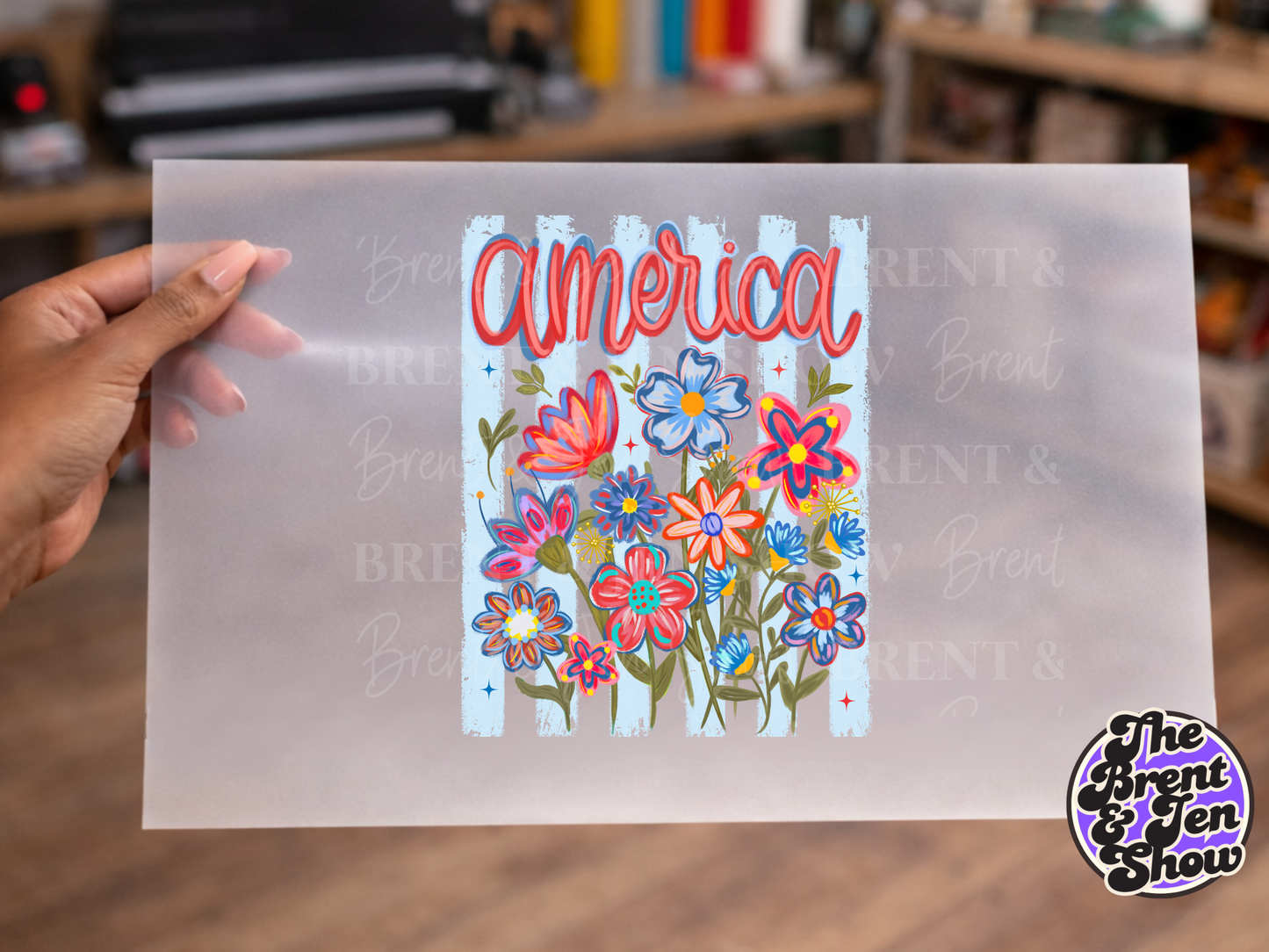 America Floral Transfer DTF/Sublimation