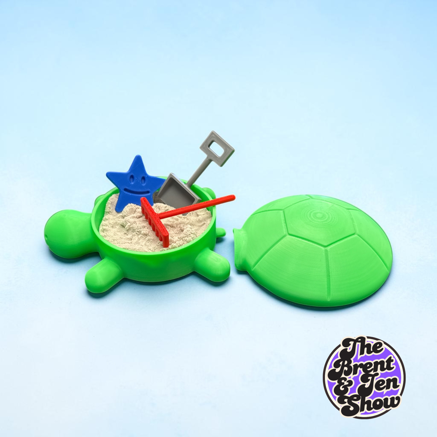3D Printed Turtle Desk Sandbox Kit