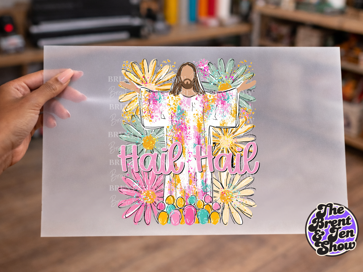 Hail Hail Jesus DTF/Sublimation Transfer, Ready to Press