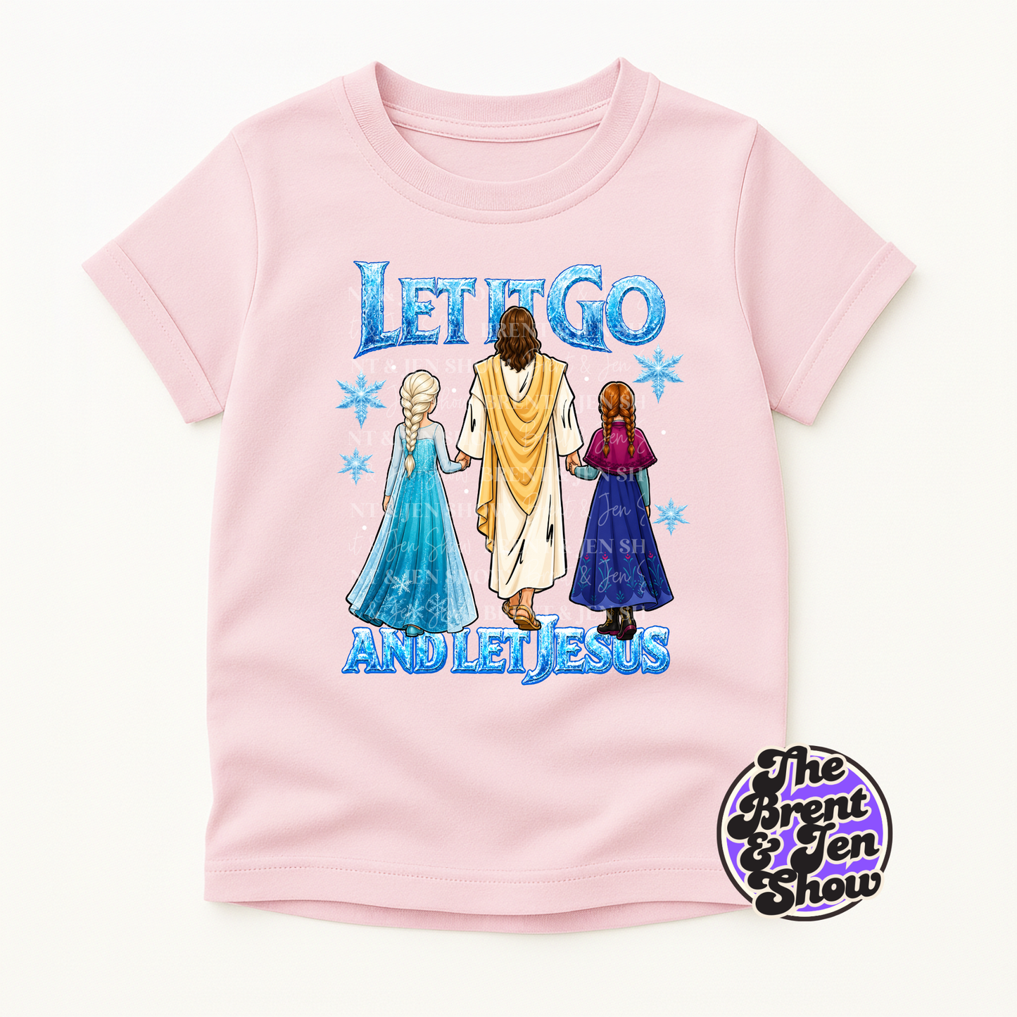 Let It Go, And Let Jesus Kids T Shirt