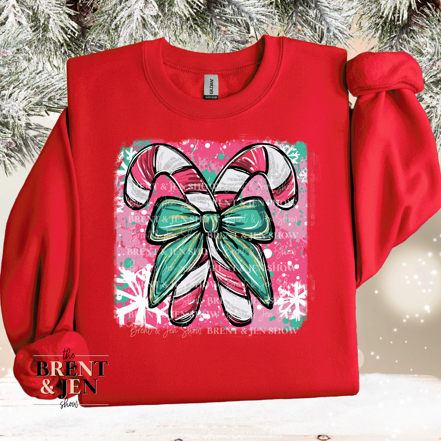 Cute Candy Cane Sweatshirt