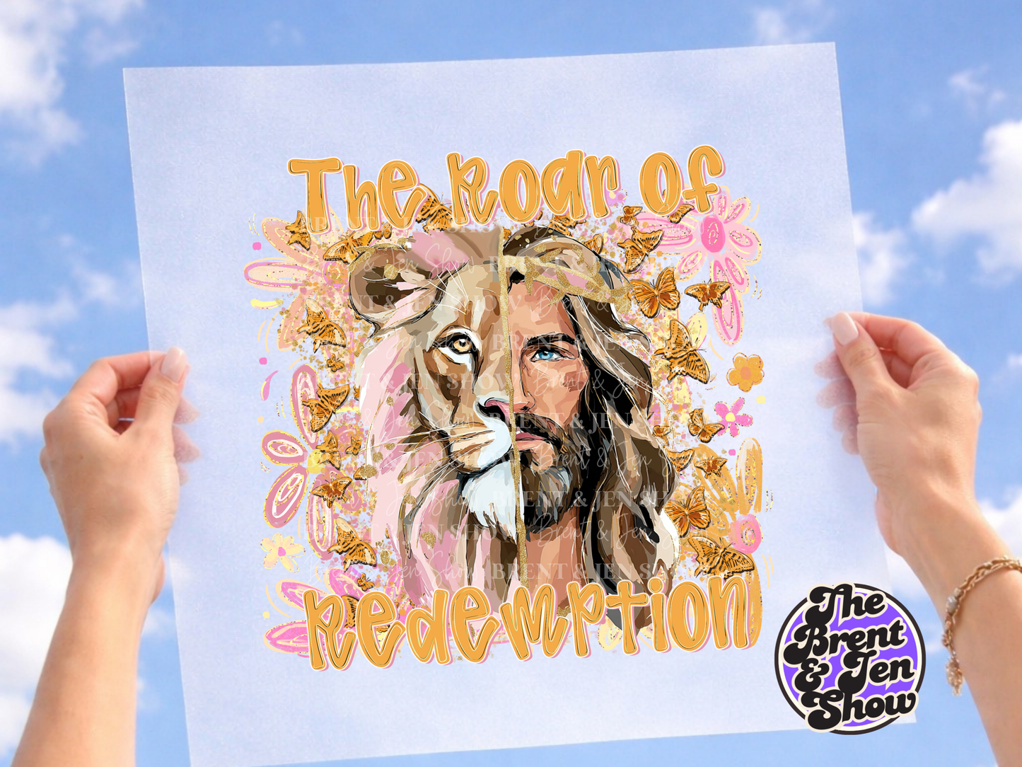 The Roar of Redemption DTF/Sublimation Transfer, Ready to Press