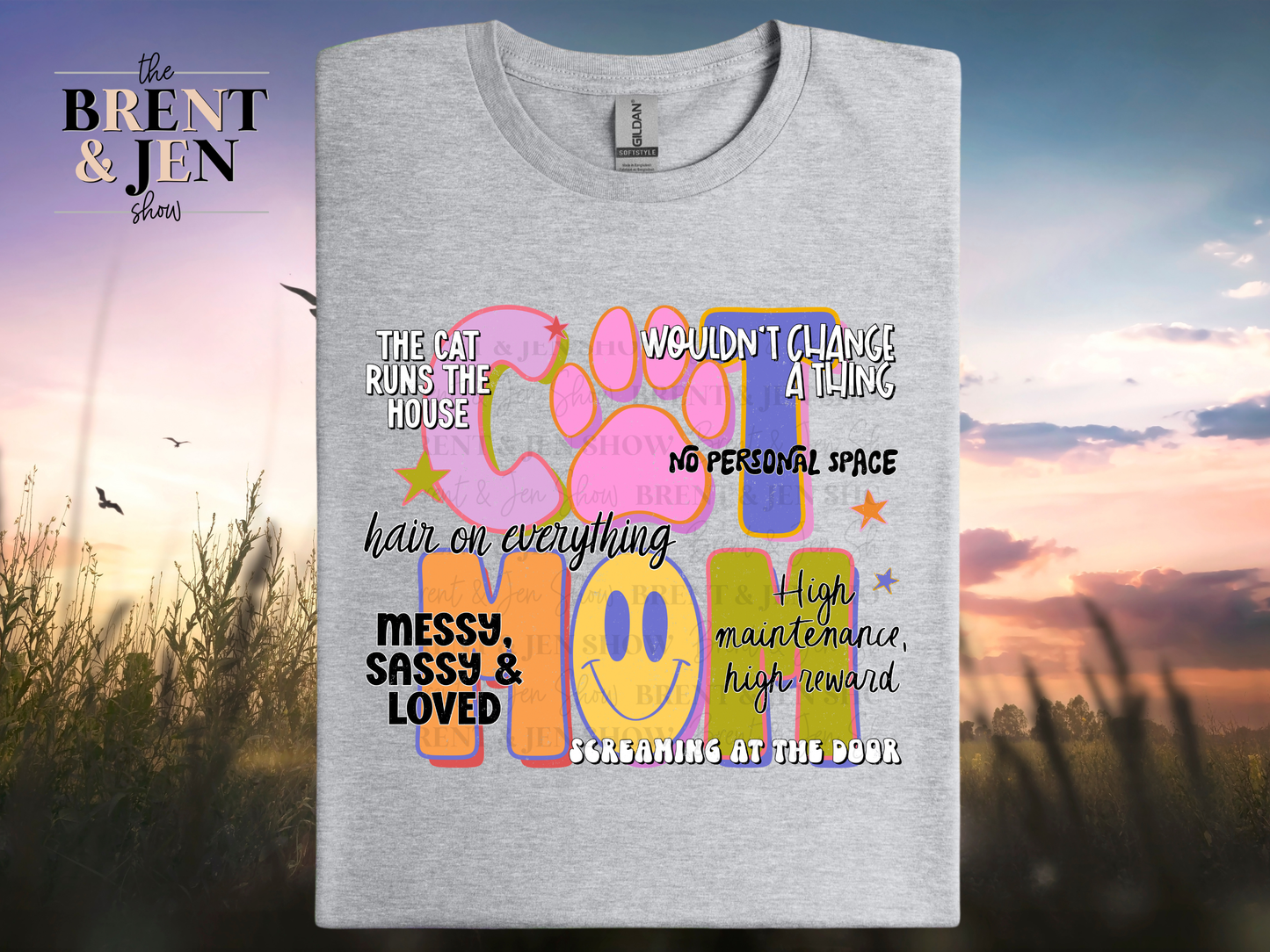 Cat Mom T Shirt