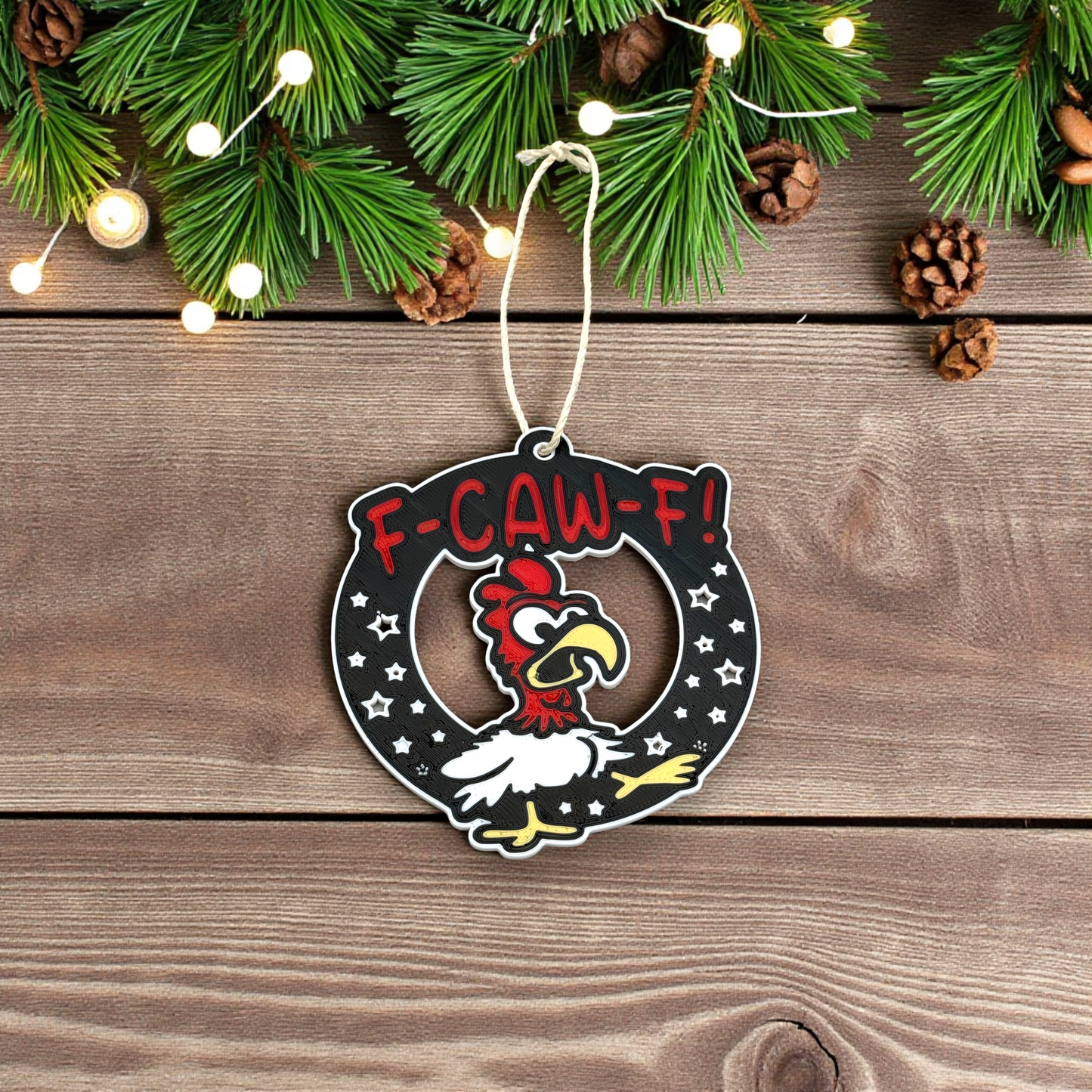 F-CAW-F!: 3D Printed PLA Ornament