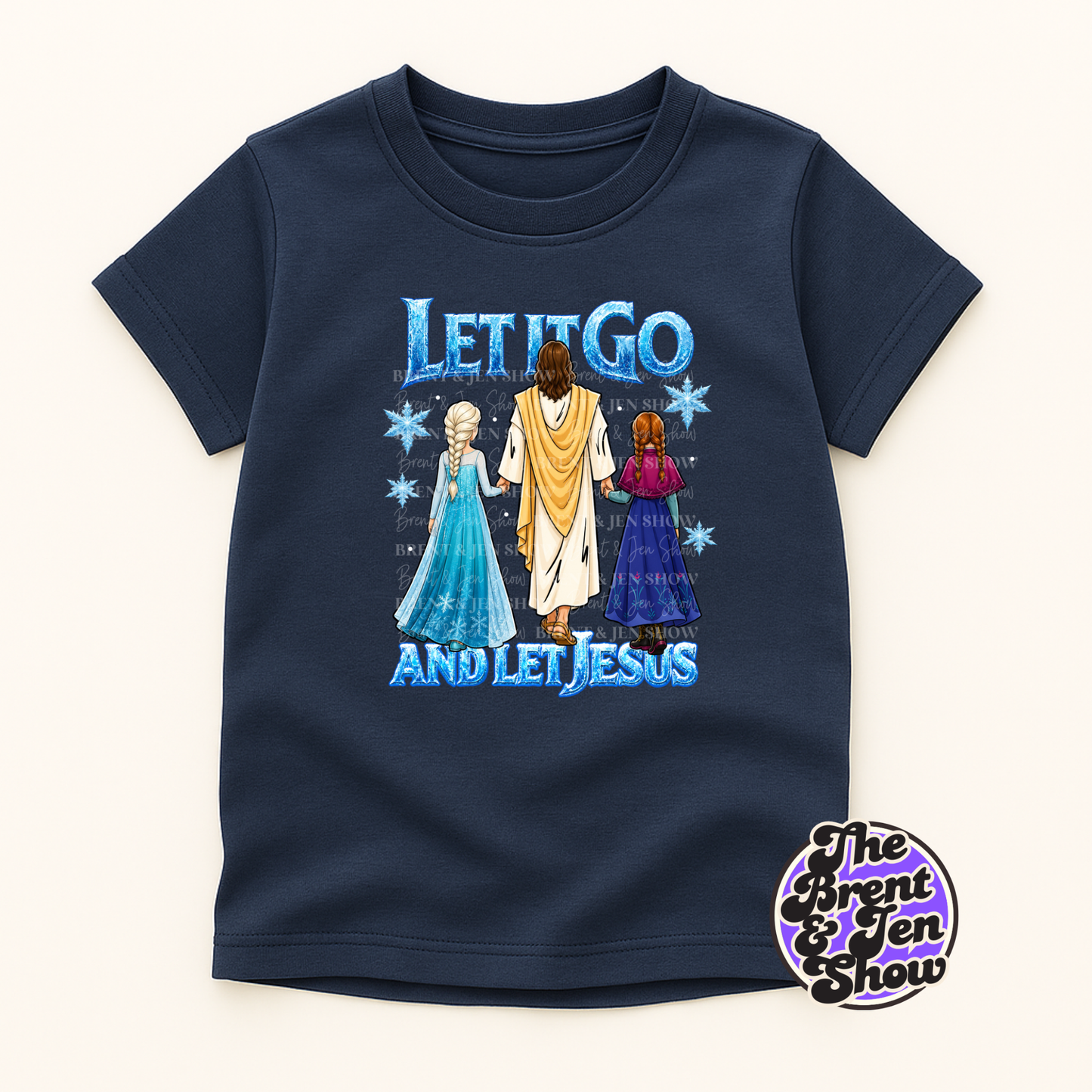 Let It Go, And Let Jesus Kids T Shirt
