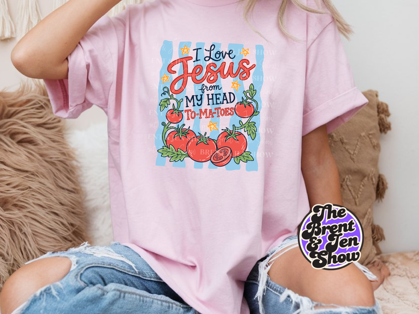 I Love Jesus from My Head To-Ma-Toes T-Shirt