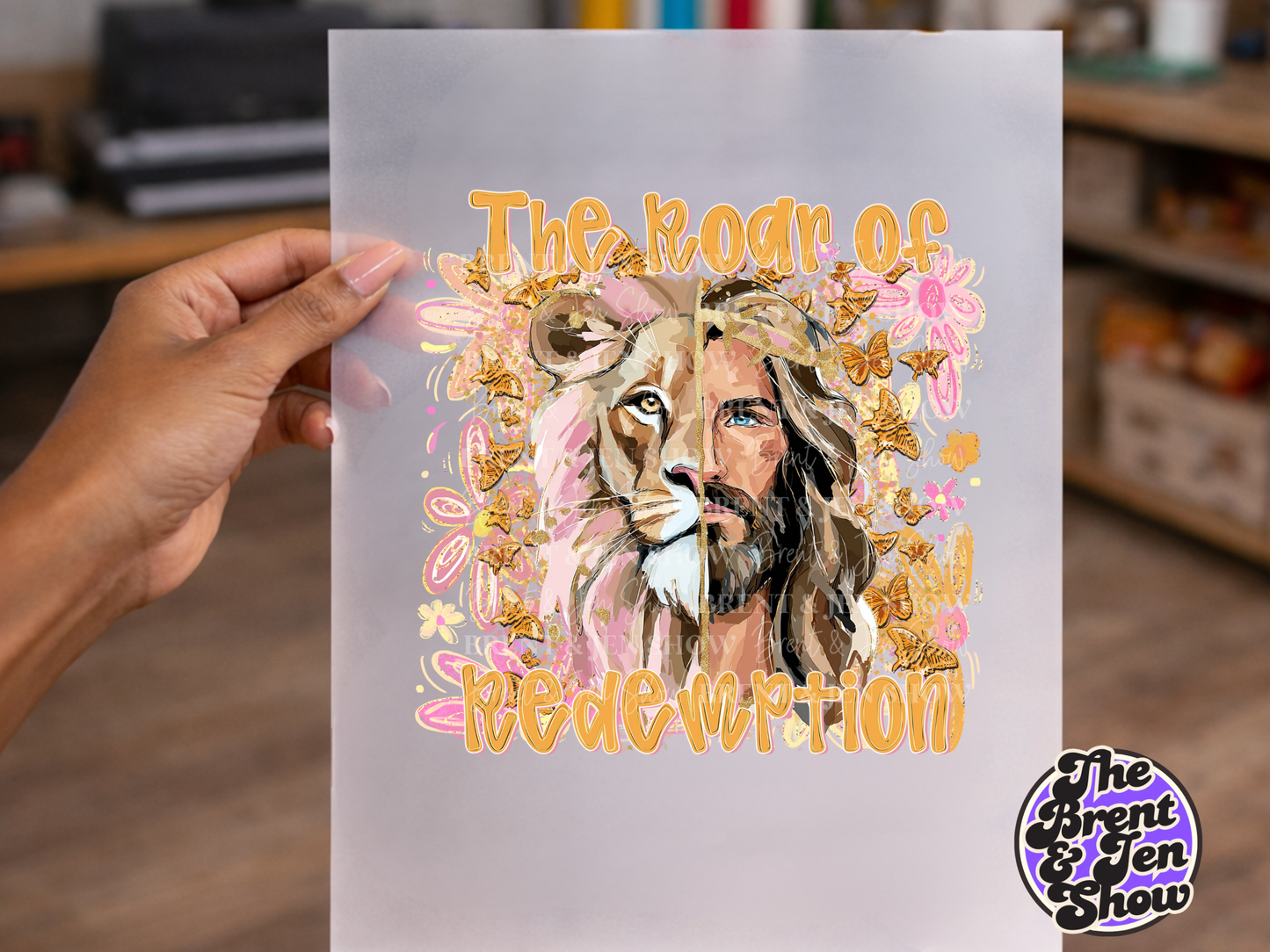 The Roar of Redemption DTF/Sublimation Transfer, Ready to Press