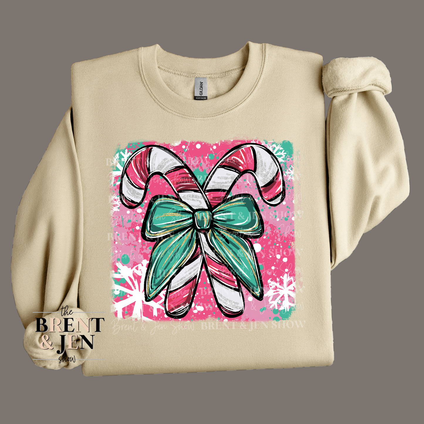 Cute Candy Cane Sweatshirt