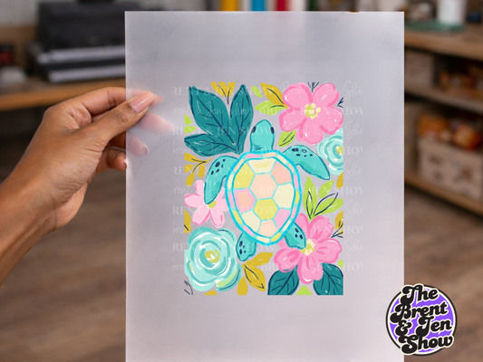 Boho Sea Turtle Transfer DTF/Sublimation