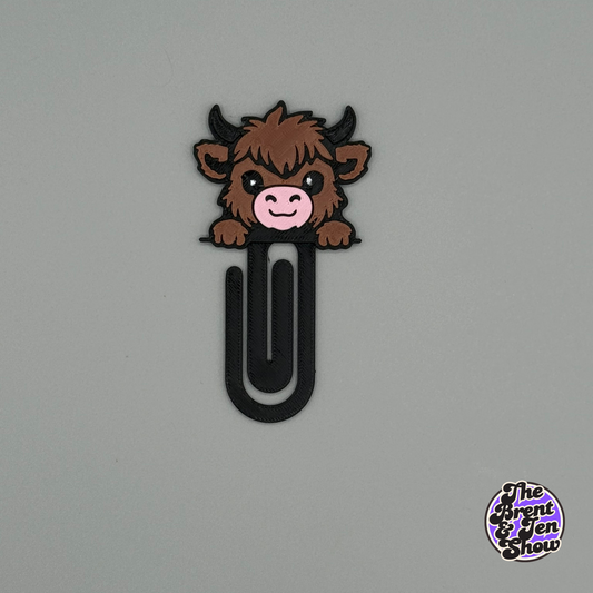 Cute Highland Cow Bookmark/Paperclip