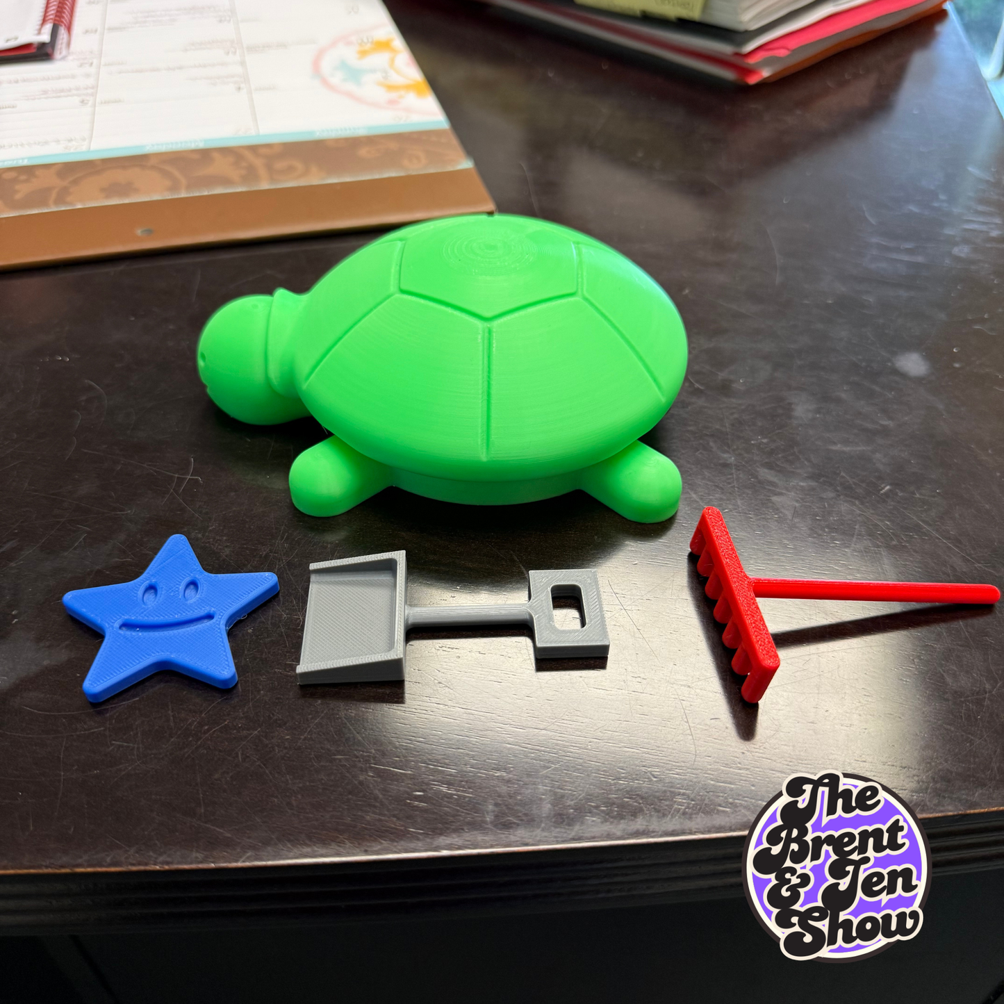 3D Printed Turtle Desk Sandbox Kit