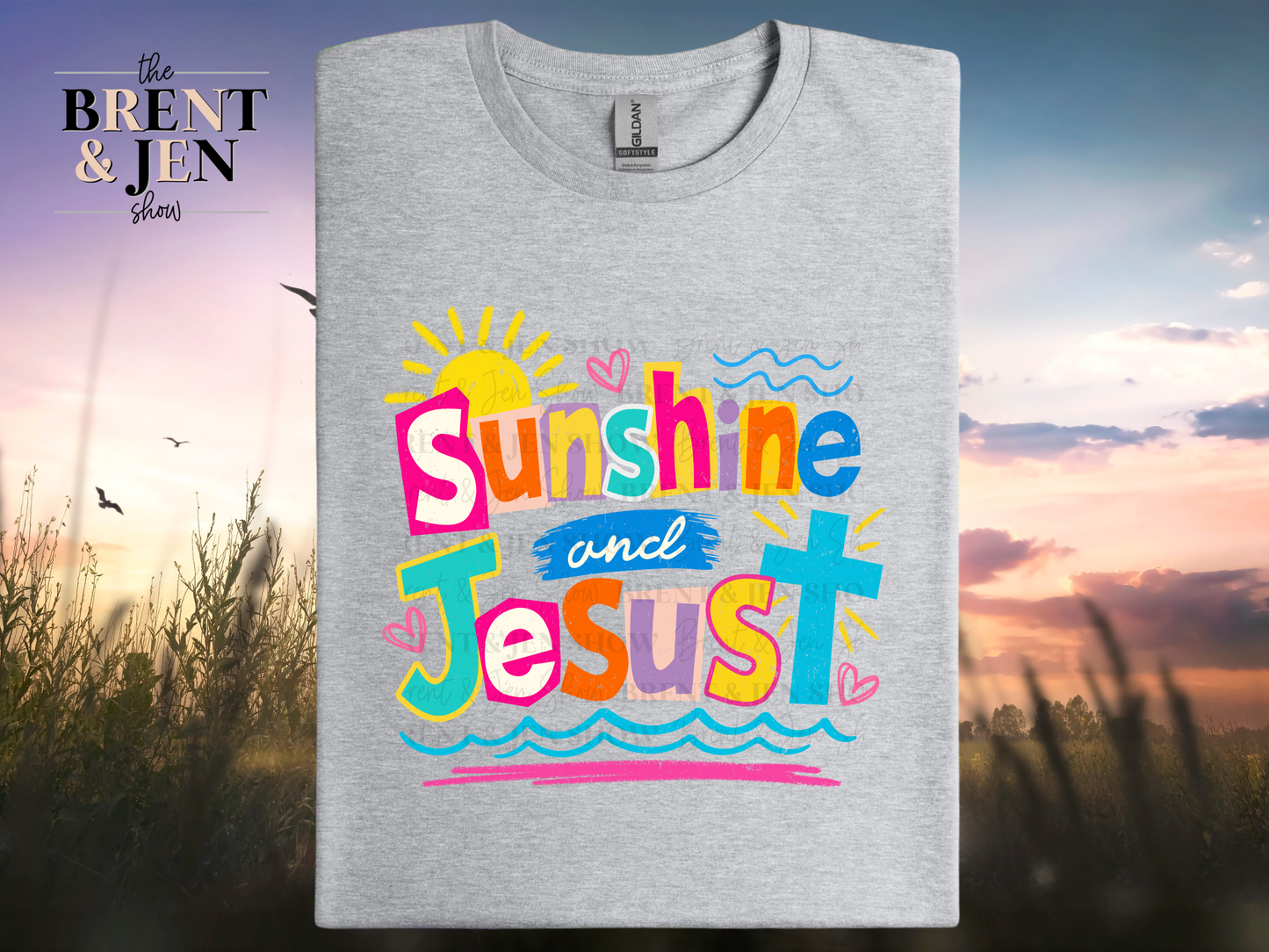 Sunshine and Jesus Graphic T-Shirt