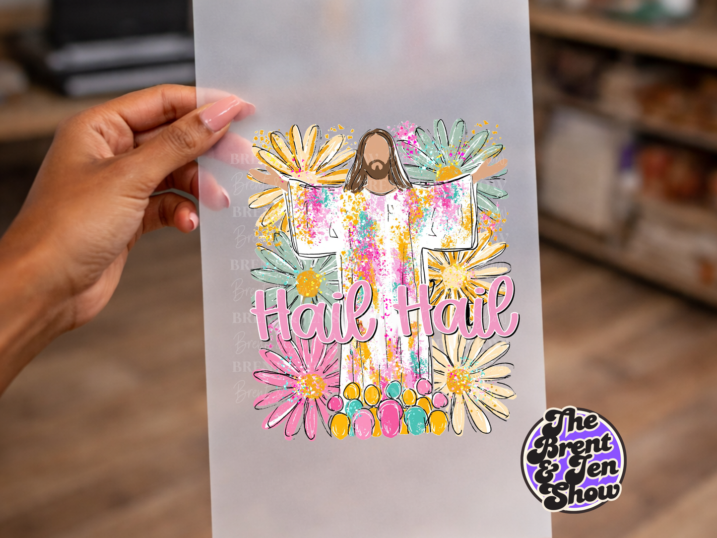 Hail Hail Jesus DTF/Sublimation Transfer, Ready to Press