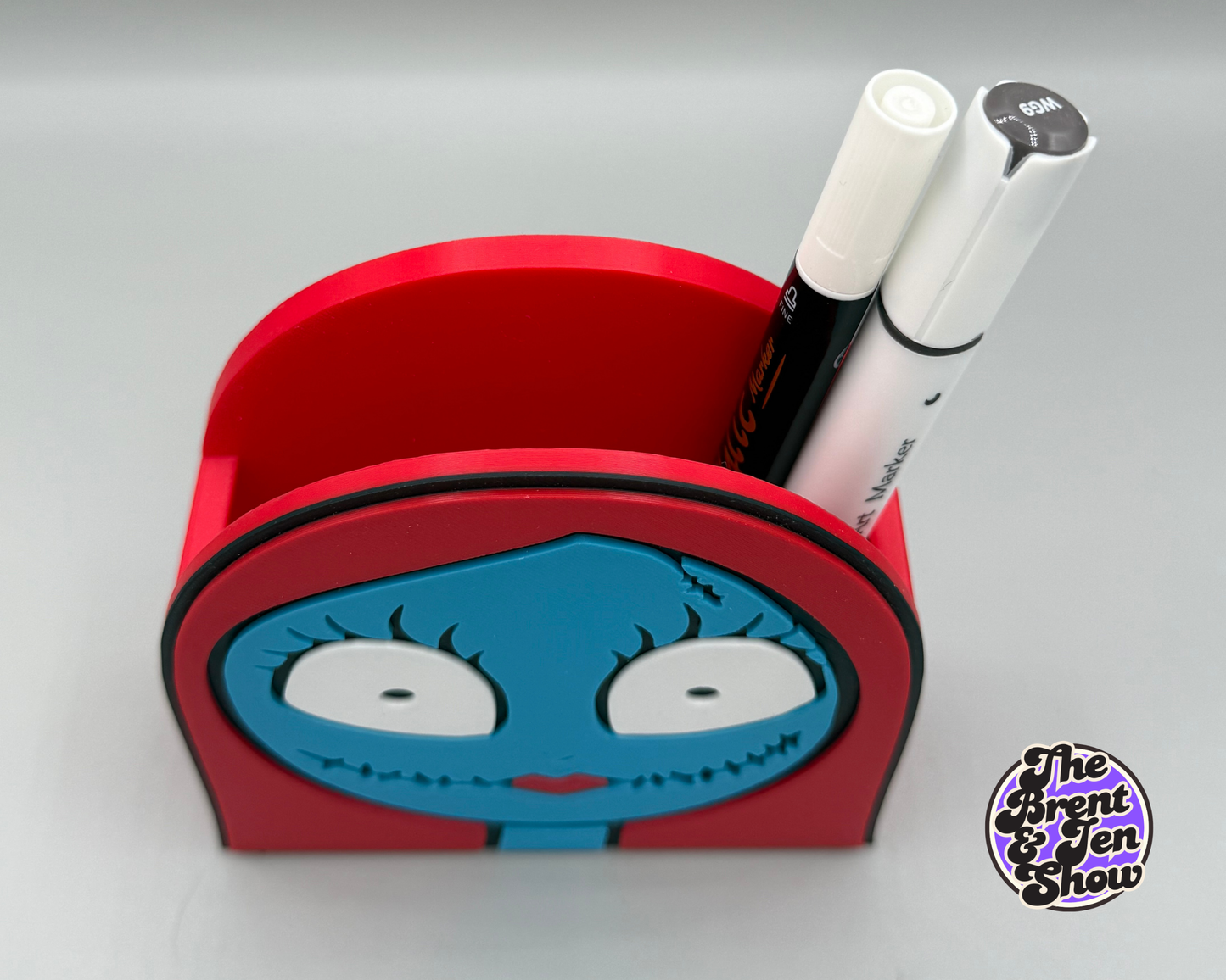 3D Printed Jack & Sally Pen Holder Set