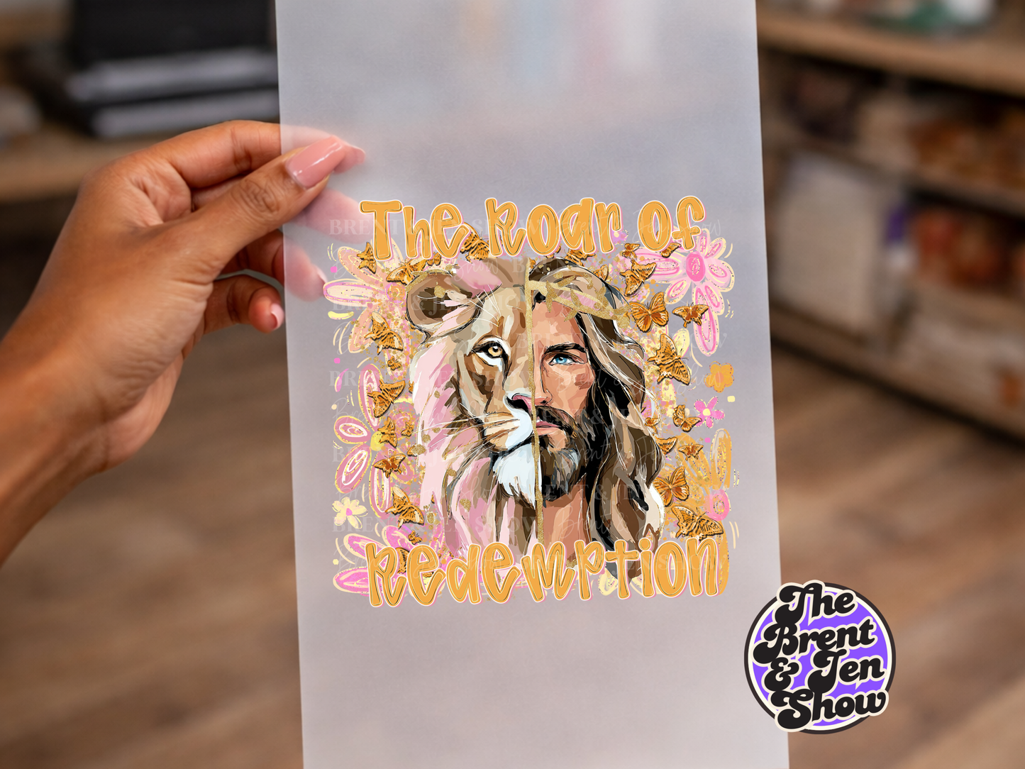 The Roar of Redemption DTF/Sublimation Transfer, Ready to Press
