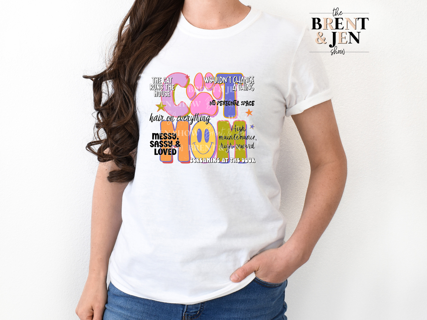 Cat Mom T Shirt