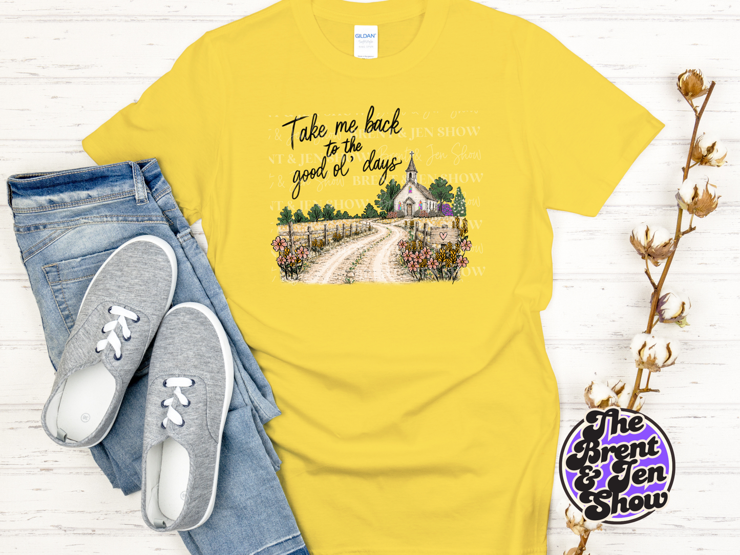Take Me Back Good Ol' Days Church Graphic T-Shirt