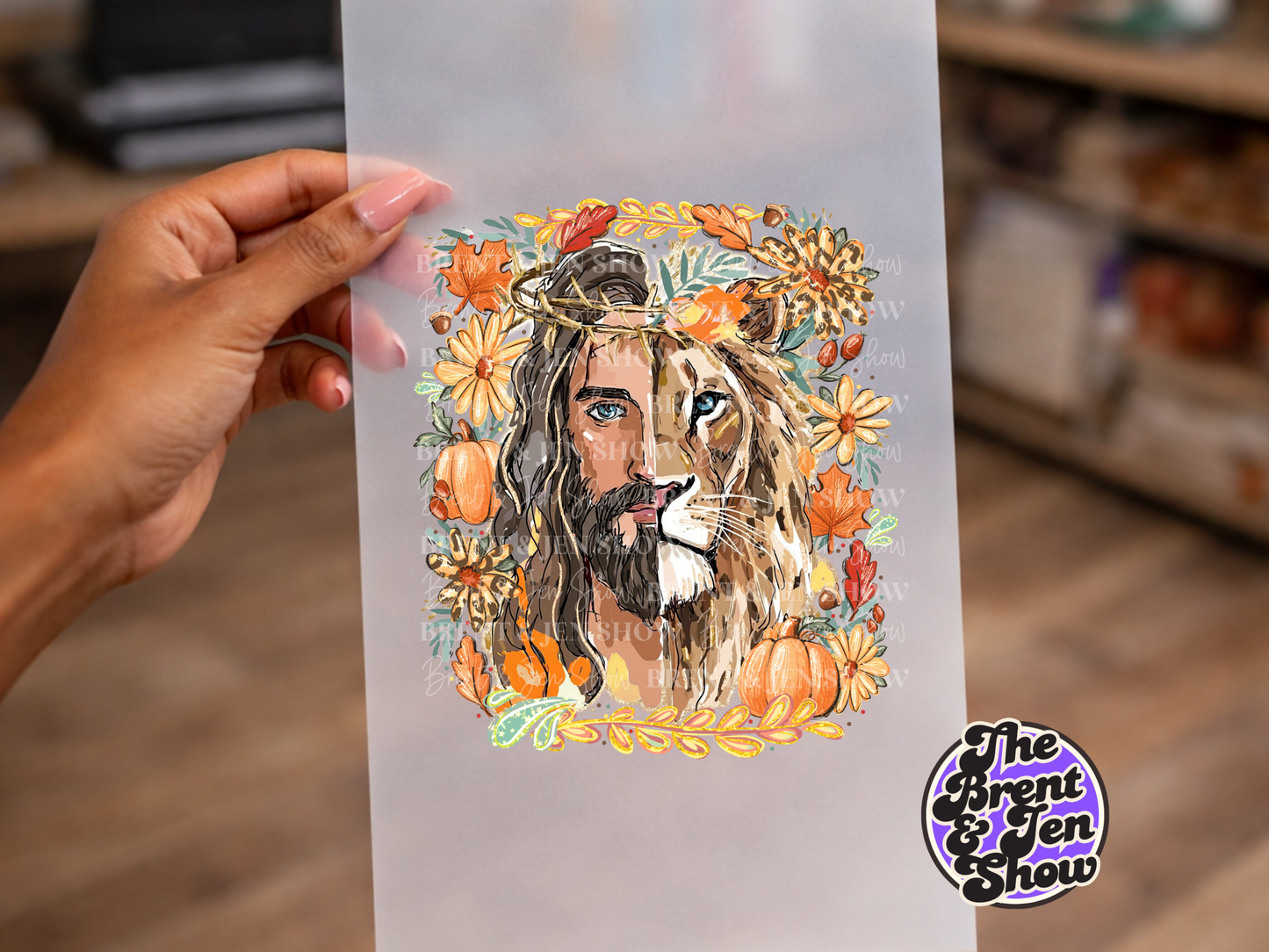 Fall Lion of Judah DTF/Sublimation Transfer, Ready to Press