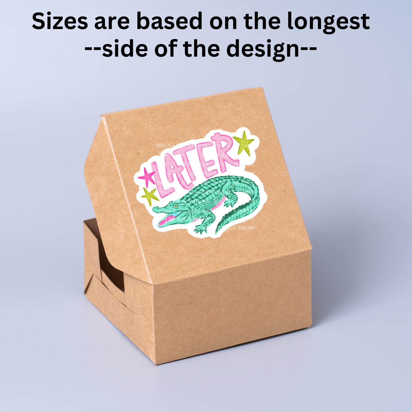 Later Alligator Vinyl Sticker