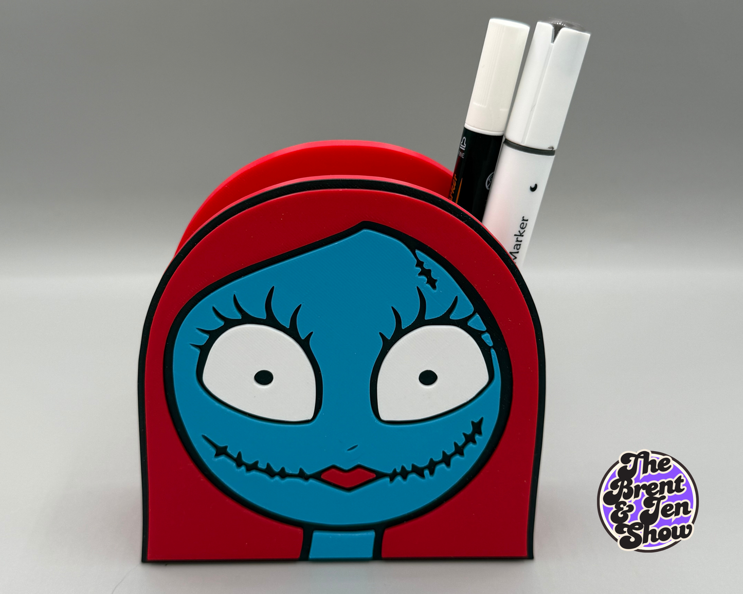3D Printed Jack & Sally Pen Holder Set