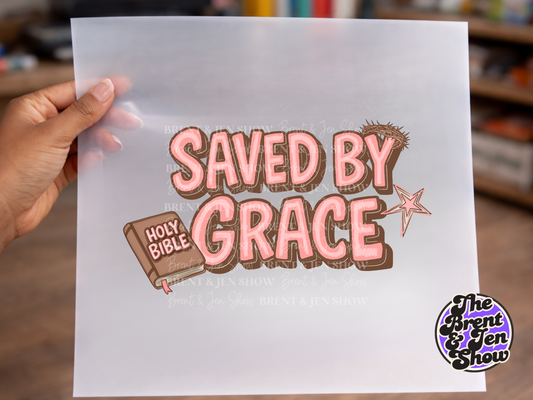 Saved By Grace DTF/Sublimation Transfer