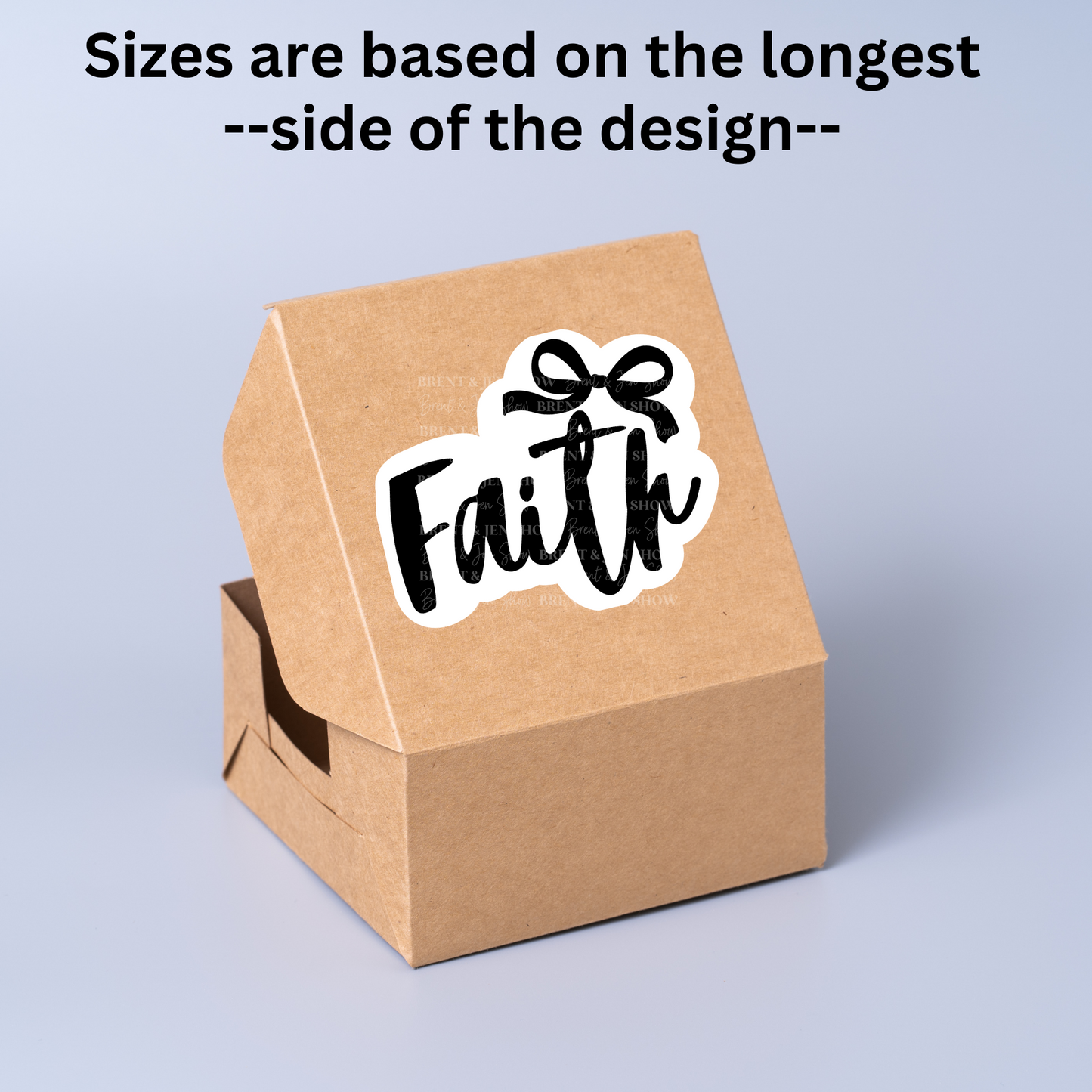 Faith Ribbon Sticker or Car Decal