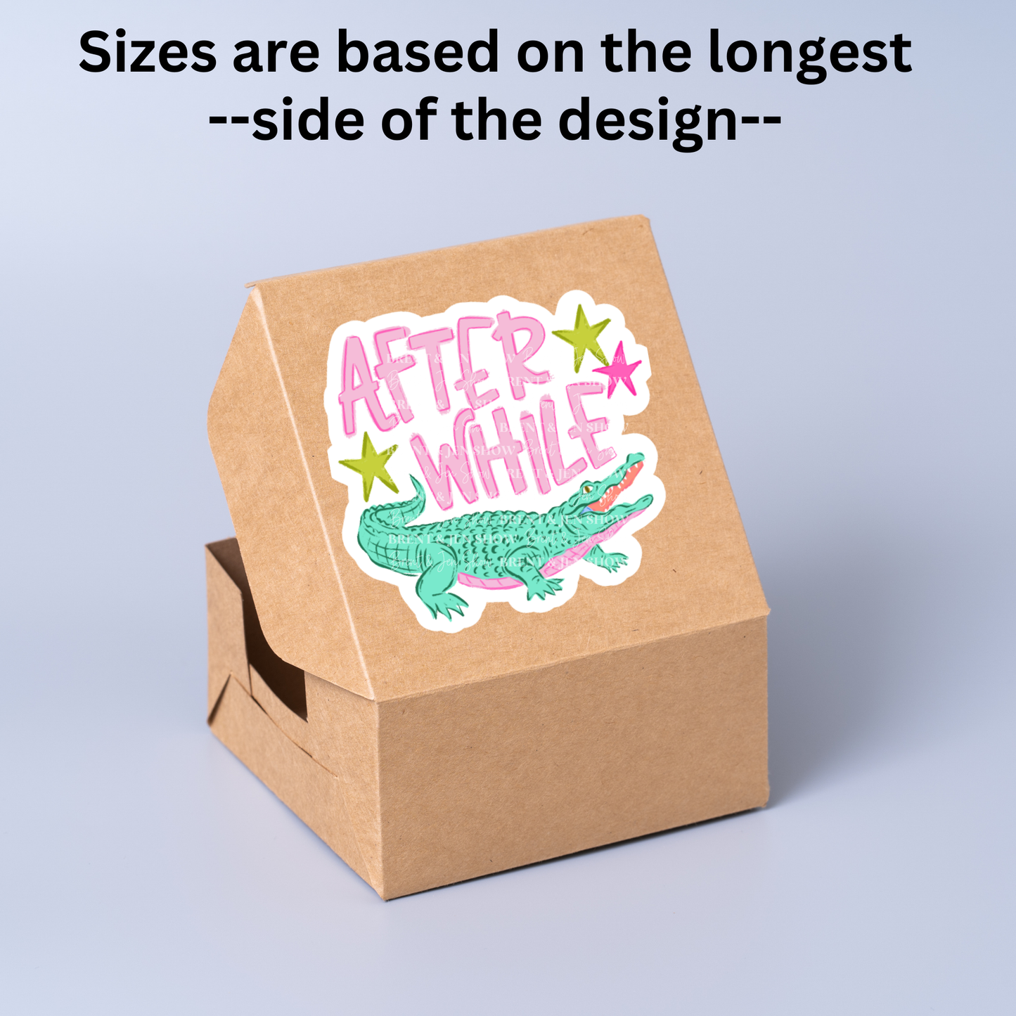 After While Crocodile Sticker
