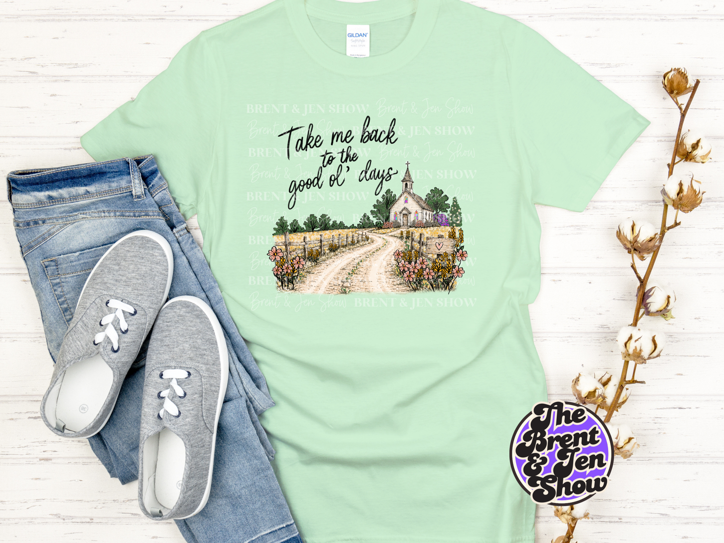 Take Me Back Good Ol' Days Church Graphic T-Shirt