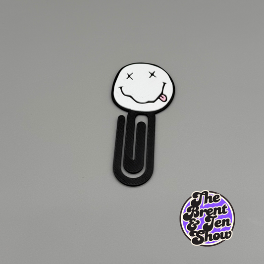 3D Printed Paperclip/Bookmark Nirvana Smiley