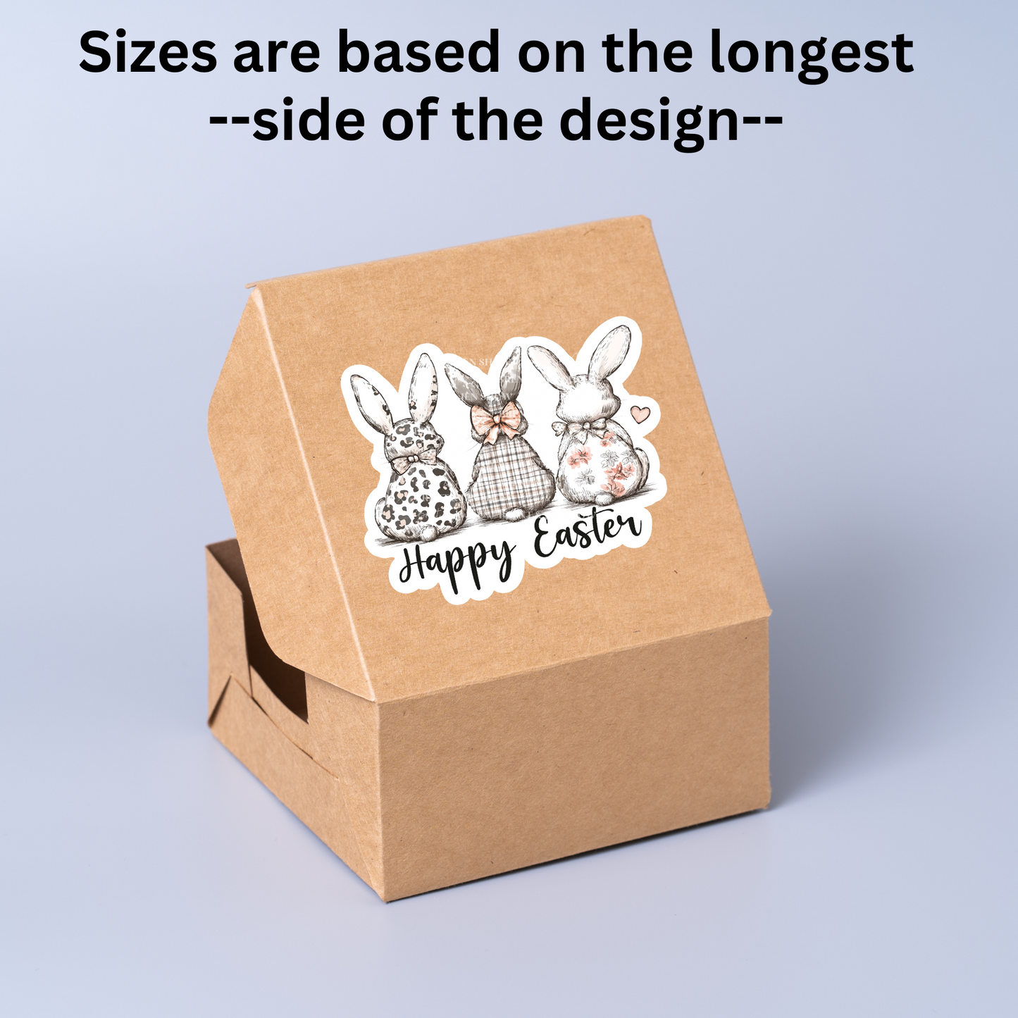 Happy Easter Bunnies Sticker