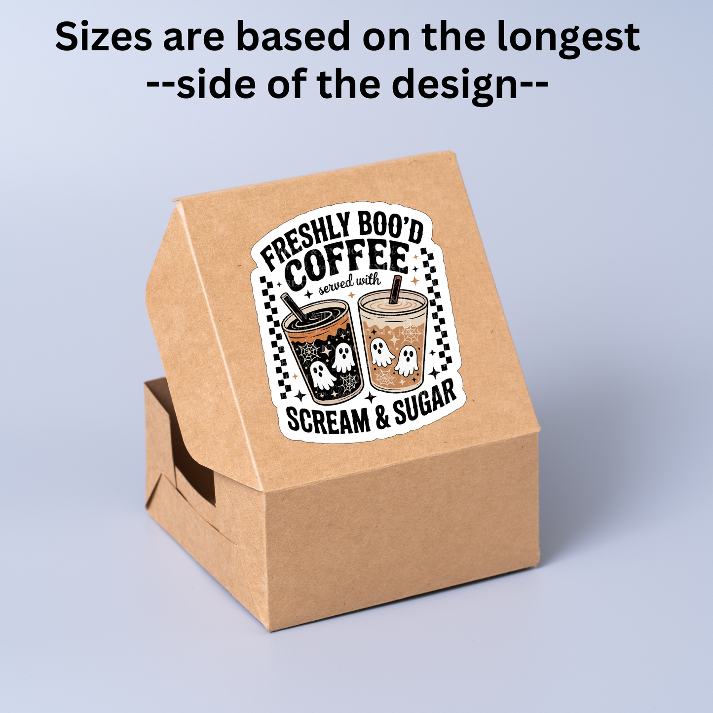 Freshly Boo'd Coffee Sticker or Car Decal