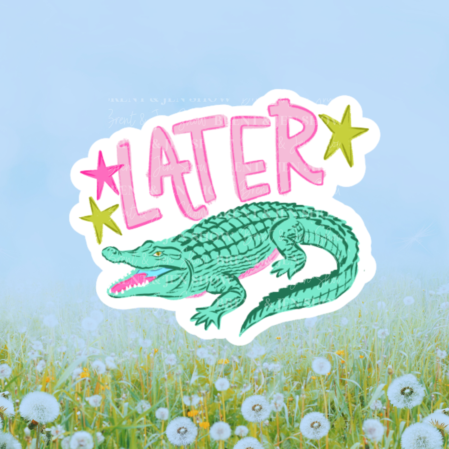 Later Alligator Vinyl Sticker