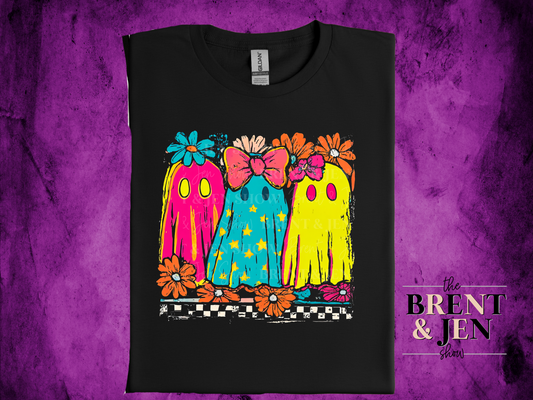 Colorful Ghosts T Shirt