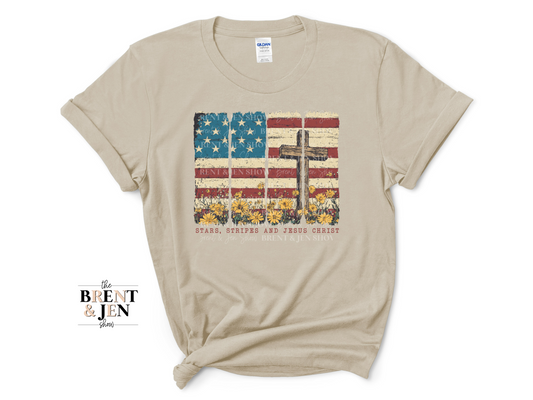 Stars Stripes & Jesus Christ Tee