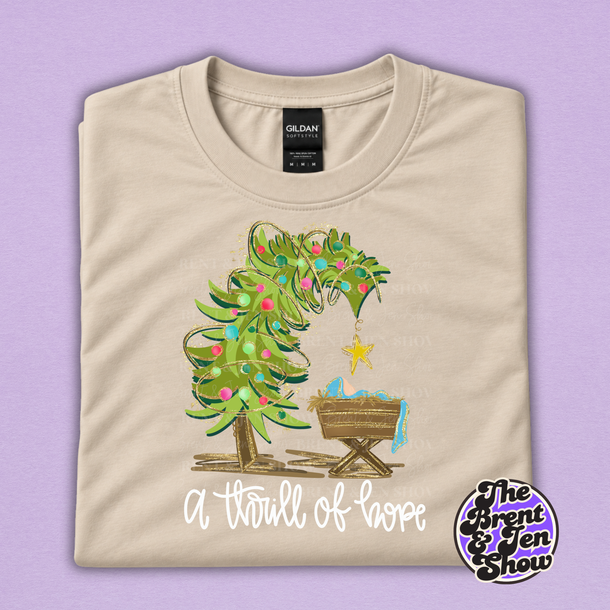 A Thrill of Hope Christian Christmas Graphic T-Shirt