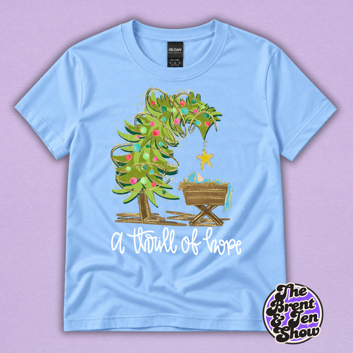 A Thrill of Hope Christian Christmas Graphic T-Shirt