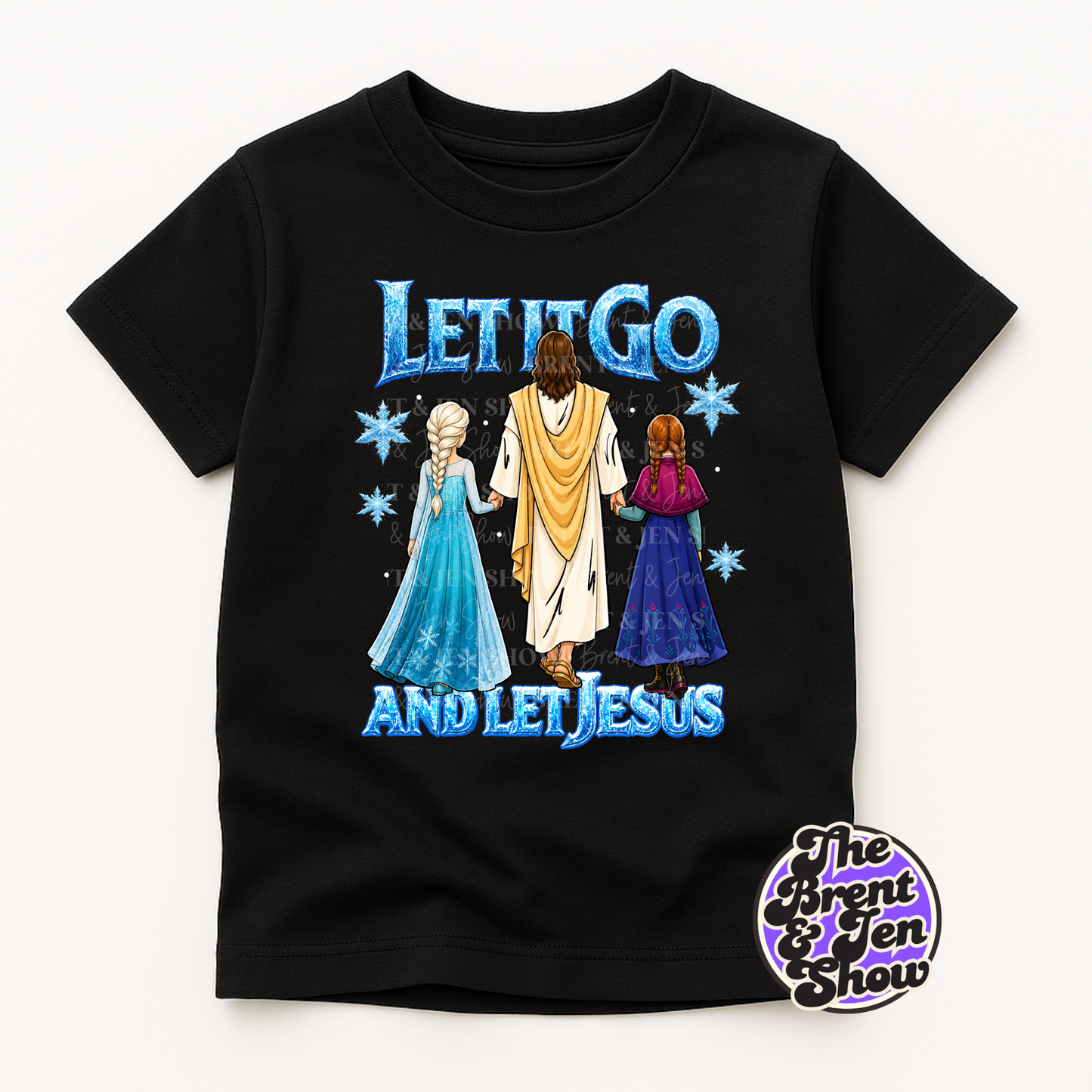 Let It Go, And Let Jesus Kids T Shirt