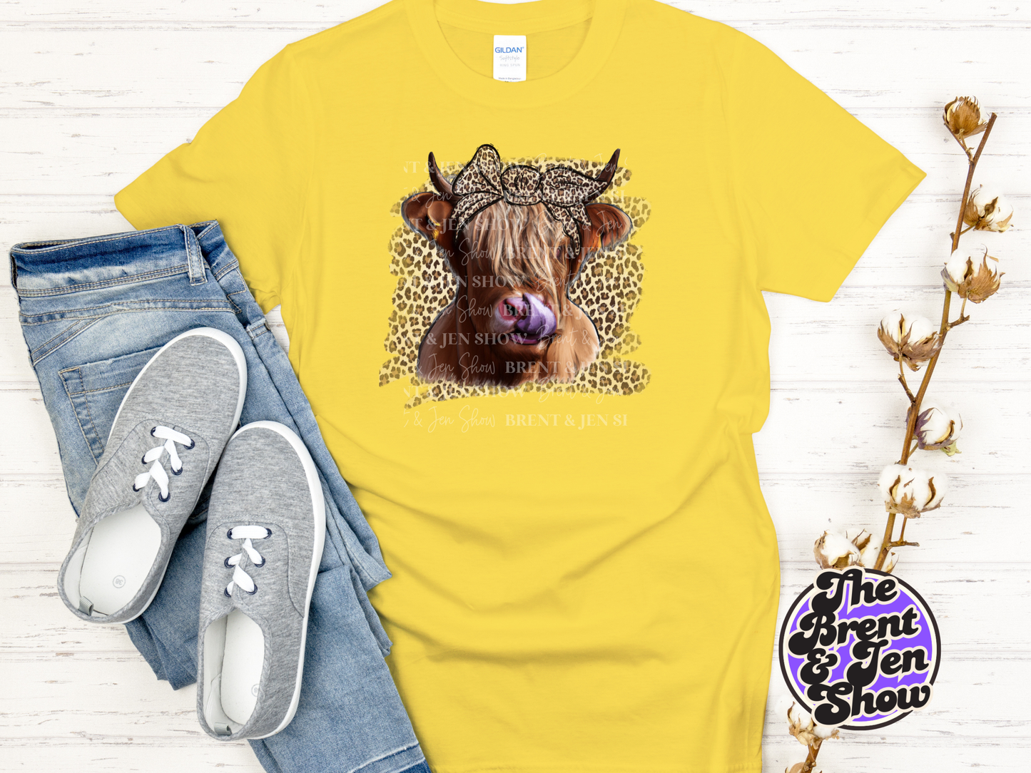 Highland Cow Bandana T-Shirt