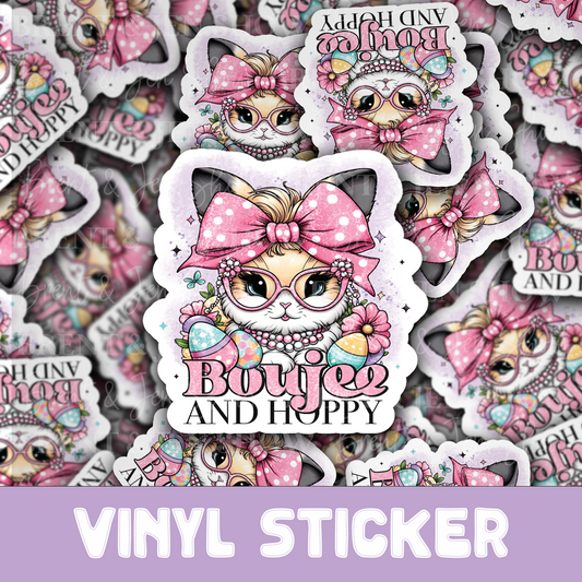 Boujee and Hoppy Bunny Sticker