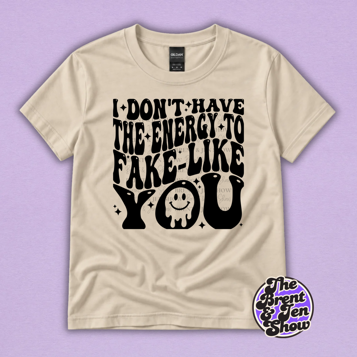 I Don't Have the Energy to Fake Like You Funny T-Shirt