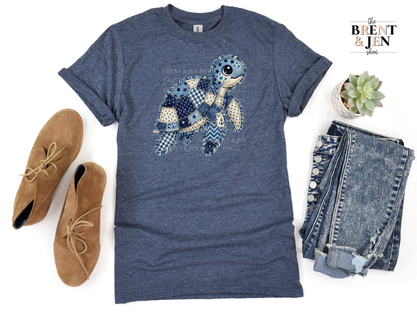 Patchwork Sea Turtle T-Shirt