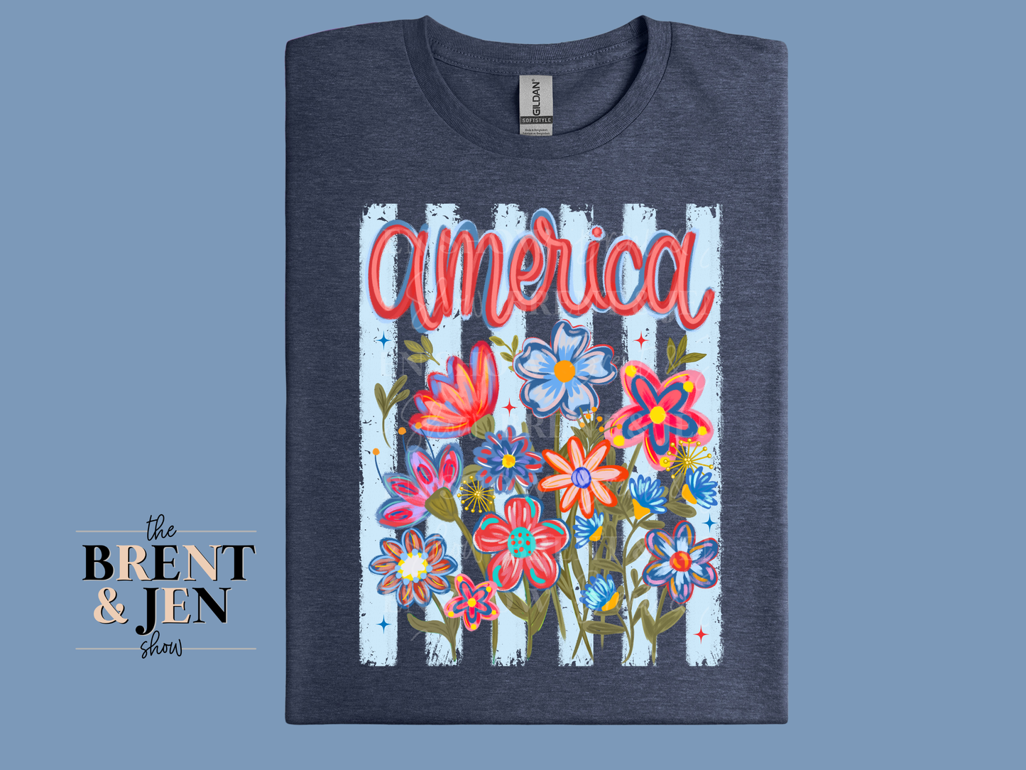 America Floral T-Shirt