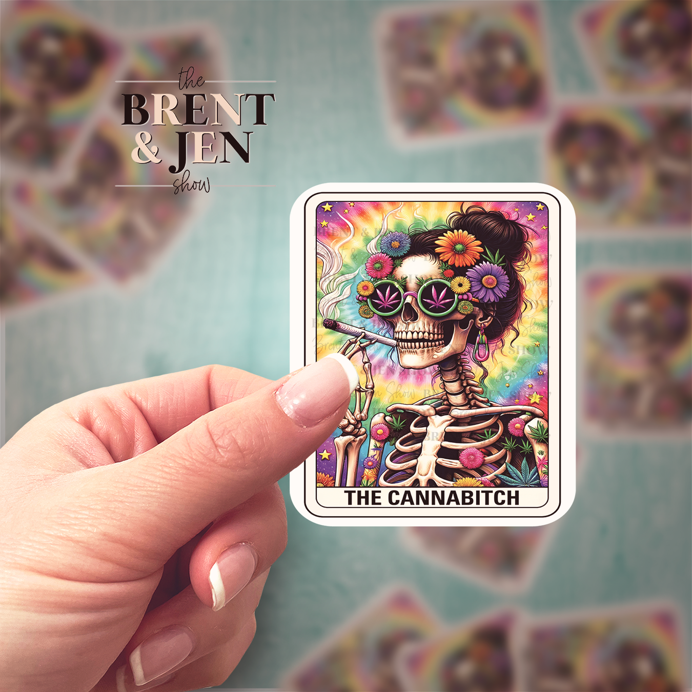 The Cannabitch Tarot Card Sticker