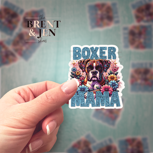 Boxer Mama Sticker
