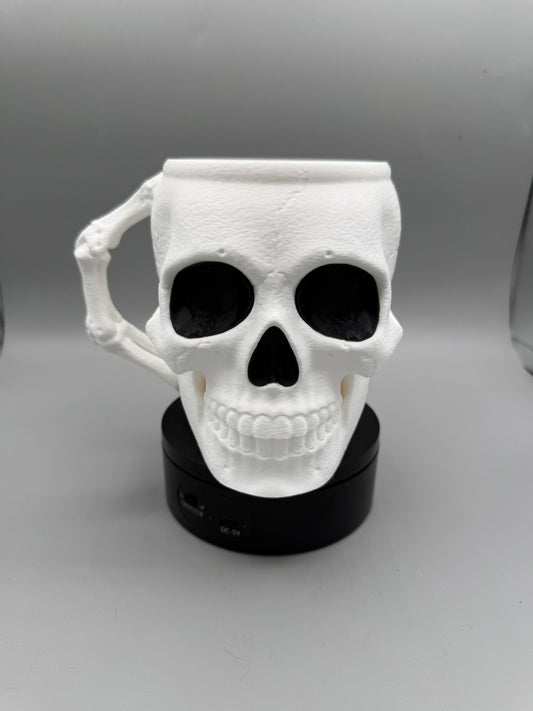 Skullivan Ice Cream Pint Holder, Skeleton Dessert Helper