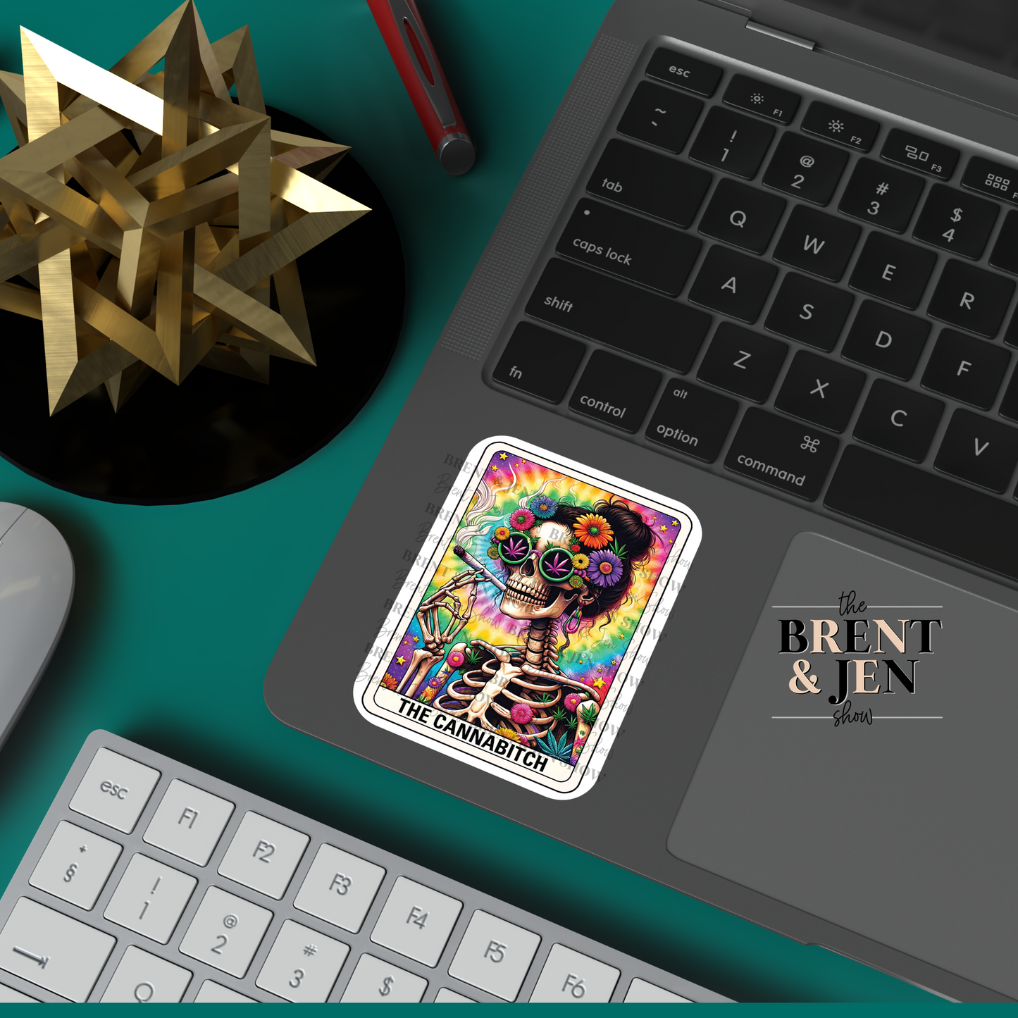 The Cannabitch Tarot Card Sticker