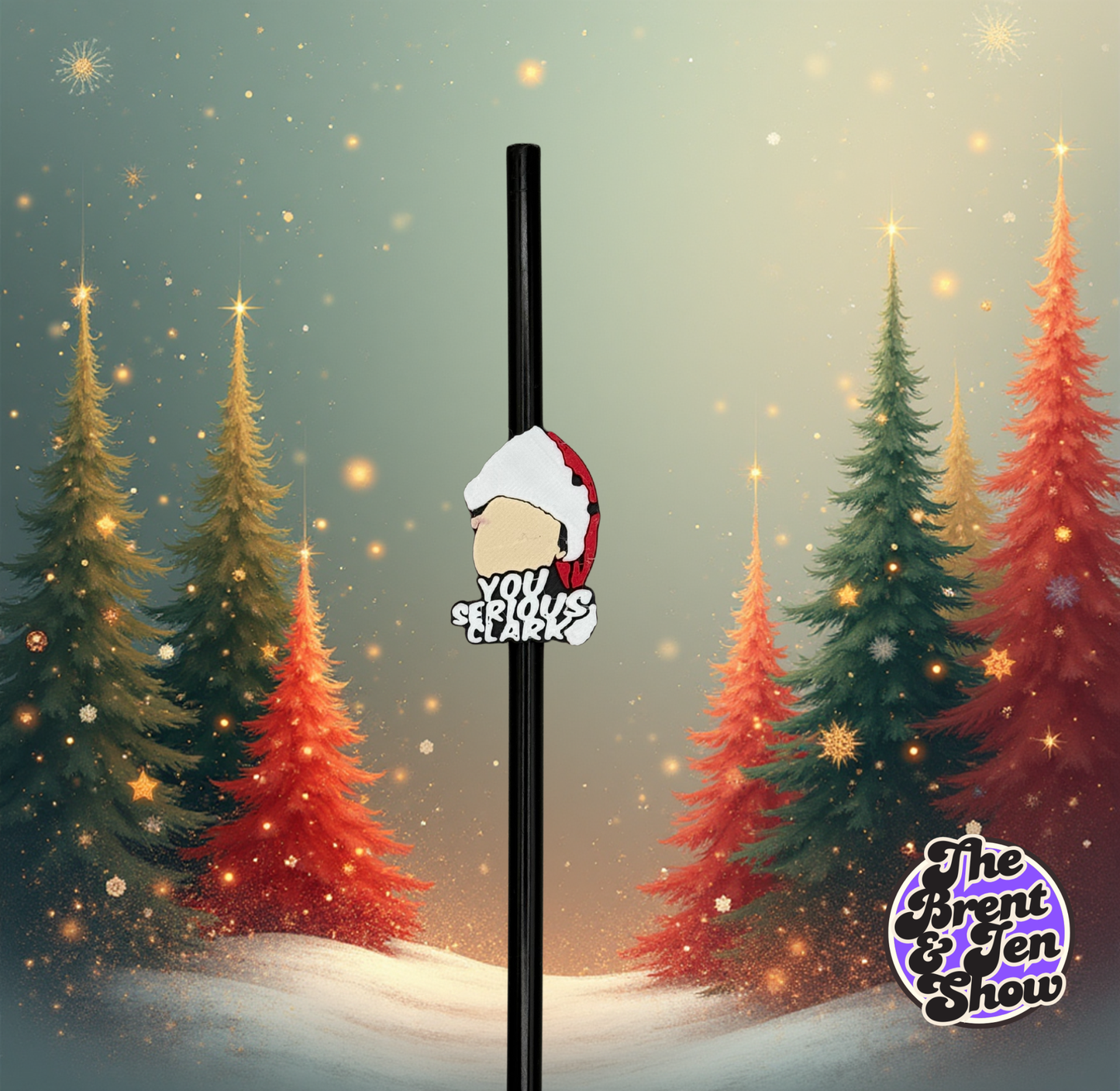 You Serious Clark? Straw Topper | 3D Printed PLA Drink Accessory