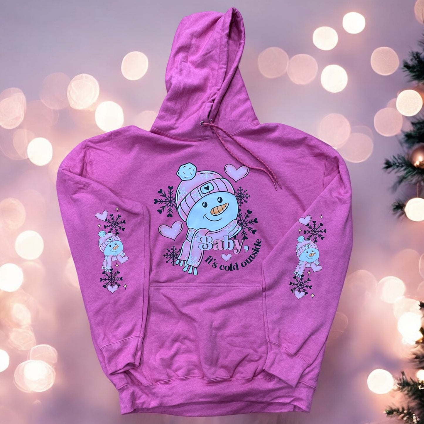 Baby It's Cold Outside Snowman Hoodie